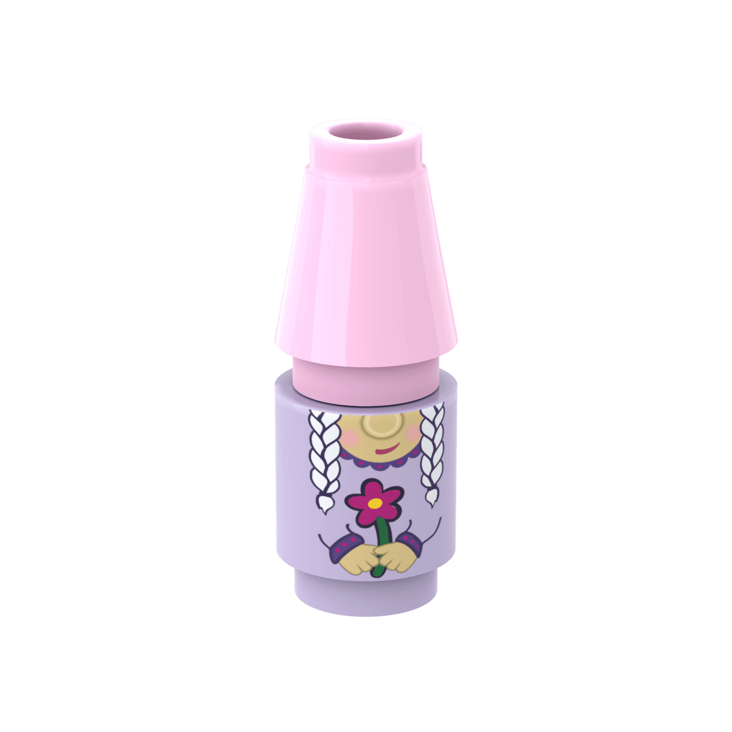 Lavender Garden Gnome - Custom Printed - Made Using LEGO® Parts