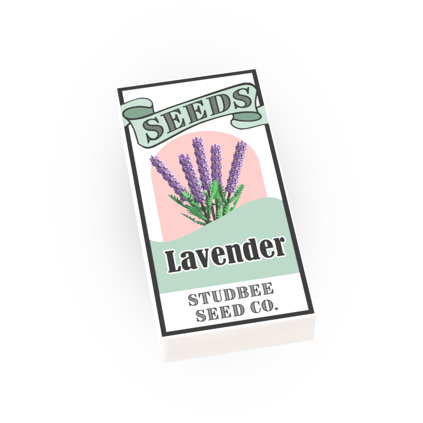 Seed Packet, Lavender - Custom Printed Minifig Accessory - Made Using LEGO® Parts