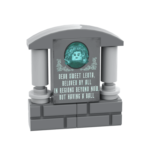 "Leota" Tombstone - Halloween MOC - Custom Printed - Made Using LEGO® Parts