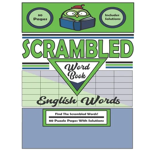 Scrambled Word Book: 80 Puzzle Pages With Solutions - Paperback