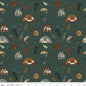 Let's Wander Gone Fishing Forest Cotton 43"/44" Fabric Per Yard