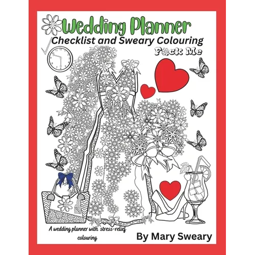 Wedding Planner Book and Organizer for the Bride: Swear Words Wedding Planner and Colouring - Paperback
