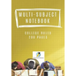 Multi-Subject Notebook College Ruled 200 Pages - Paperback
