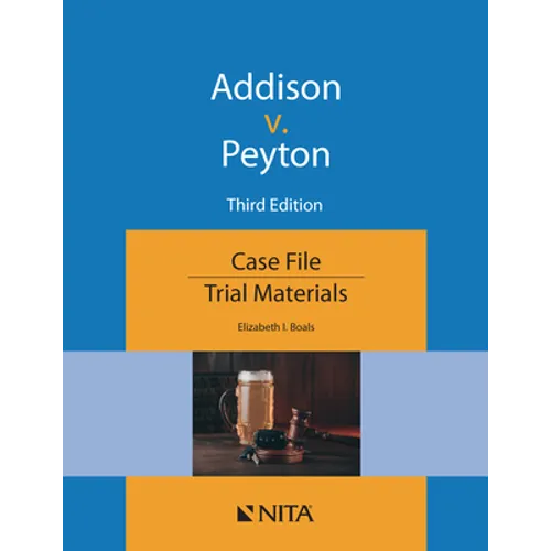 Addison V. Peyton: Case File - Paperback