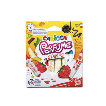 Carioca Scented Marking Pens - 8 Non-Toxic, Washable, Double-Tipped Markers for Kids and Artists