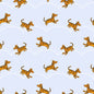 Light Blue Classic Winnie Tigers Cotton 43"/44" Fabric Per Yard