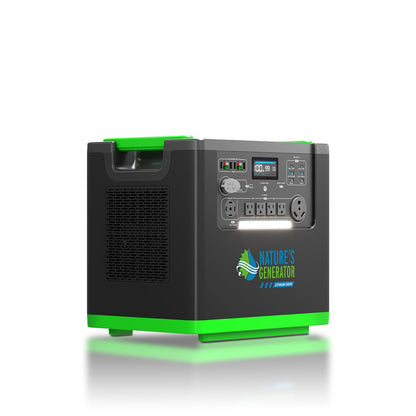 Nature's Generator Lithium 6000 with Solar Panels and Wind Turbine