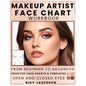 Makeup Artist Face Chart Workbook: From Beginner to Advanced - A Guided Space for Creating, Testing, and Refining Makeup Looks. Includes Practice Temp - Paperback