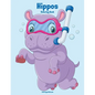 Hippos Coloring Book 1 - Paperback