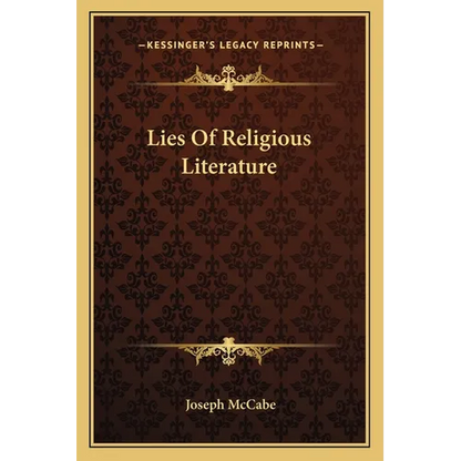 Lies Of Religious Literature - Paperback