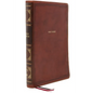 Nkjv, Thinline Reference Bible, Large Print, Leathersoft, Brown, Red Letter Edition, Comfort Print: Holy Bible, New King James Version - Imitation Leather