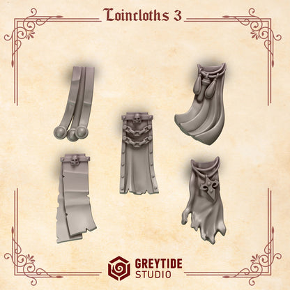 3d Printed Crimson Lords Loincloths #3 x10 by Greytide Studio
