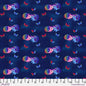Love Bright Navy Cotton 44"/45" Fabric Per Yard