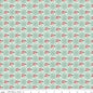 Love You Always Floral Plaid Mist Cotton 43"/44" Fabric Per Yard
