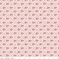 Love You Always Floral Plaid Pink Cotton 43"/44" Fabric Per Yard