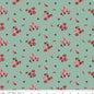 Love You Always Flower Toss Sage Cotton 43"/44" Fabric Per Yard