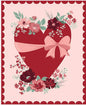 Love You Always Heart 35 1/2" x 43" Panel