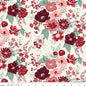 Love You Always Main Cream Cotton 43"/44" Fabric Per Yard