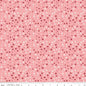 Love You Always XOs Coral Cotton 43"/44" Fabric Per Yard