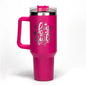 Love to Quilt Pink Stainless Steel Tumbler 40oz