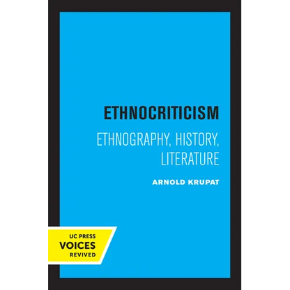 Ethnocriticism: Ethnography, History, Literature - Paperback