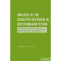 Analysis of the Cognitive Interview in Questionnaire Design - Paperback