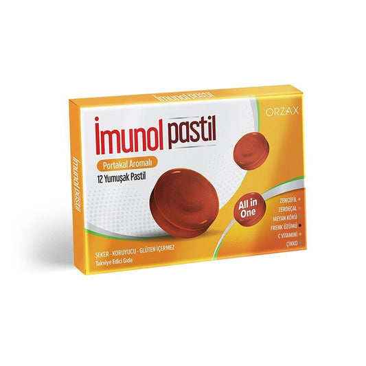 _munol Orange-Flavored Soft Pastilles for Natural Immune Support - Sugar-Free, Gluten-Free, with Zinc and Vitamin C