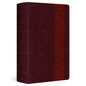 ESV Large Print Personal Size Bible, Red Letter (Trutone, Mahogany, Trellis Design) - Imitation Leather