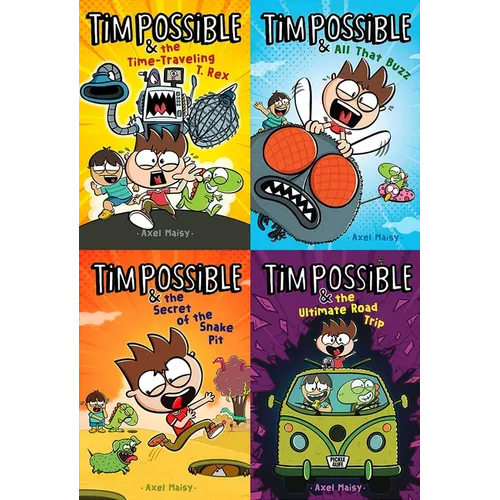 Tim Possible Out-Of-This-World Collected Set: Tim Possible & the Time-Traveling T. Rex; Tim Possible & All That Buzz; Tim Possible & the Secret of the - Hardcover
