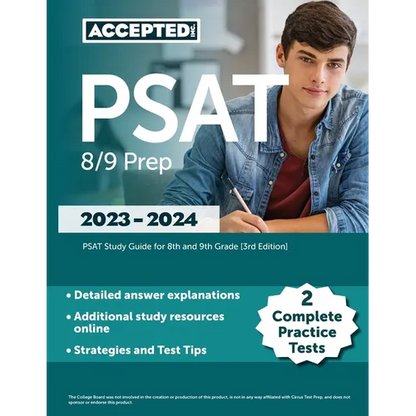 PSAT 8/9 Prep 2023-2024: 2 Complete Practice Tests, PSAT Study Guide for 8th and 9th Grade [3rd Edition] - Paperback