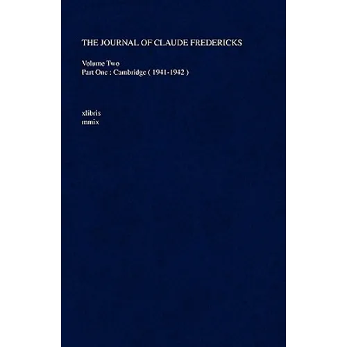The Journal Of Claude Fredericks - Hardcover