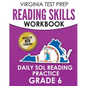 VIRGINIA TEST PREP Reading Skills Workbook Daily SOL Reading Practice Grade 6: Preparation for the SOL Reading Tests - Paperback