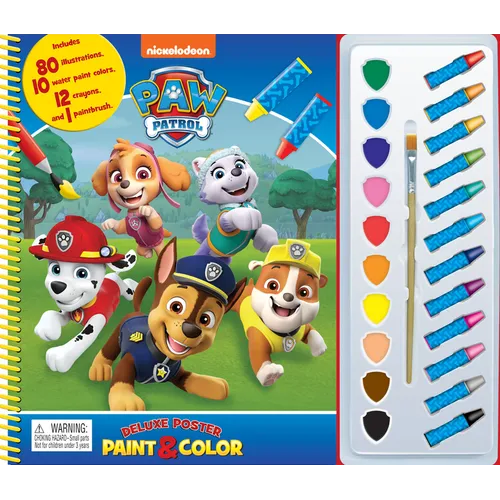 Paw Patrol Deluxe Poster Paint & Color - Novelty