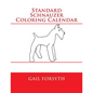 Standard Schnauzer Coloring Calendar - Paperback