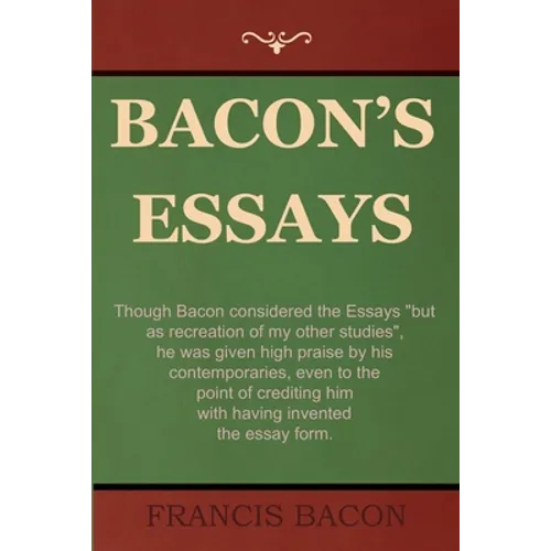 Bacon's Essays - Paperback