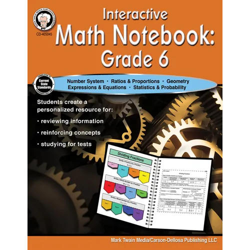 Interactive Math Notebook Resource Book, Grade 6 - Paperback