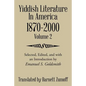 Yiddish Literature In America 1870-2000: Volume 2 - Paperback