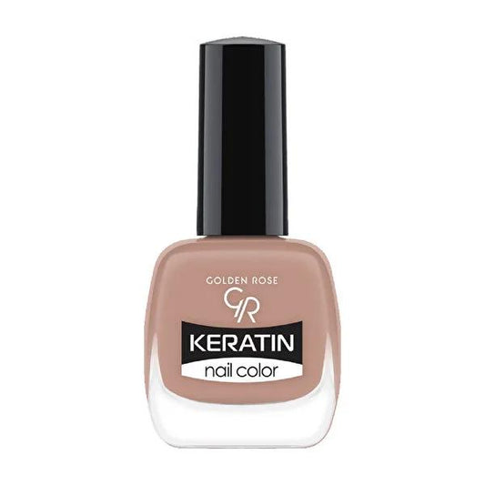 Golden Rose Keratin Nail Polish - Long-Lasting Nail Color with Keratin Enrichment