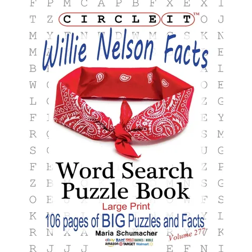 Circle It, Willie Nelson Facts, Word Search, Puzzle Book - Paperback