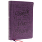 Nkjv, Giant Print Center-Column Reference Bible, Verse Art Cover Collection, Leathersoft, Purple, Red Letter, Comfort Print: Holy Bible, New King Jame - Imitation Leather