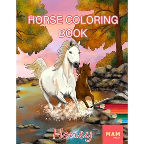 Horse Coloring Book: Anti-Stress Coloring Book - Paperback