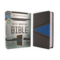 Niv, Boys Bible, Leathersoft, Gray/Blue, Comfort Print - Imitation Leather