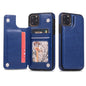 Leather Wallet Case for iPhone - Flip Cover with Card Slots & Kickstand