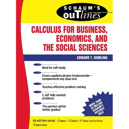 Schaum's Outline of Calculus for Business, Economics, and the Social Sciences - Paperback
