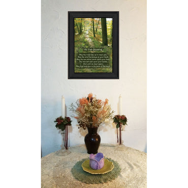 "Irish Blessing" Framed Wall Art | Inspirational Quote Print, Black Frame