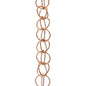 Pure Copper Rings 8.5-ft Rain Chain Rain Gutter Downspout