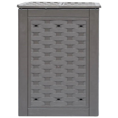 Set of 2 - Outdoor Garden 158 Gallon Compost Bin Set in Brown Plastic Rattan