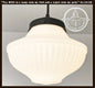 Vintage Traditional Milk Glass Pendant Light | 8.25"