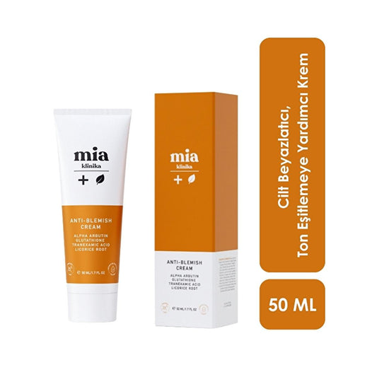 Mia Klinika Skin Whitening Cream - Even Skin Tone & Reduce Blemishes with Arbutin & Glutathione