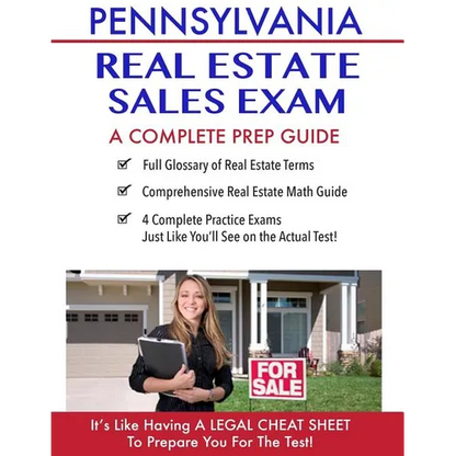 Pennsylvania Real Estate Exam A Complete Prep Guide: Principles, Concepts And 400 Practice Questions - Paperback